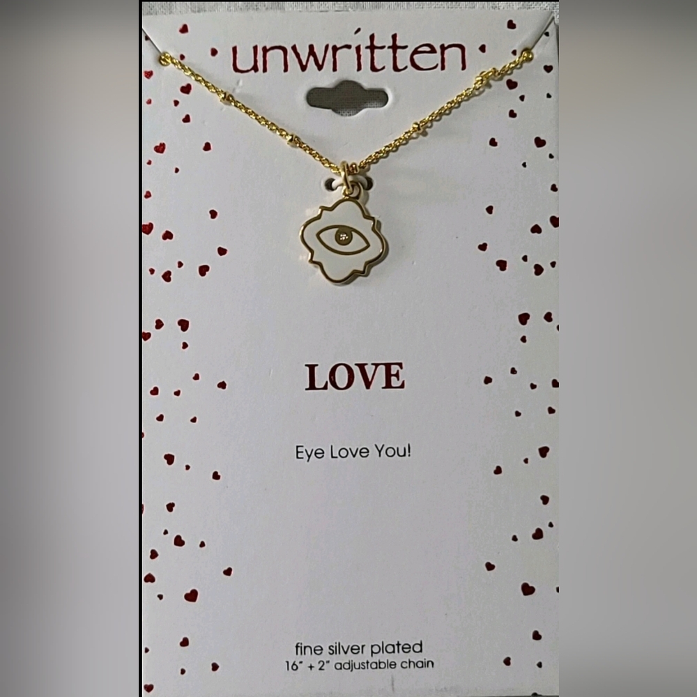 Unwritten Gold Eye Pendant Necklace